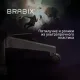 Кресло компьютерное  "Striker GM-121", синхромеханизм,2 подушки, экокожа/велюр, черное/серое, 532961. Фото товара с разных ракурсов.
