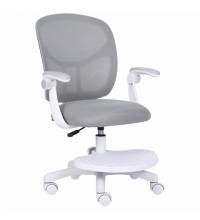 Кресло детское с подставкой для ног  "Toy MG-205", сетка/ткань TW, серое, 533153